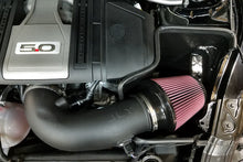 画像をギャラリービューアに読み込む, JLT 18-21 Ford Mustang GT Black Textured Cold Air Intake Kit w/Red Filter - Tune Req