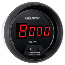 画像をギャラリービューアに読み込む, AutoMeter Gauge Tach 3-3/8in. 10K RPM In-Dash Digital Black Dial W/ Red Led