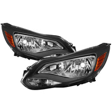 画像をギャラリービューアに読み込む, xTune Ford Focus 2012-2014 Halogen Only OEM Style Headlights - Black HD-JH-FFOC12-AM-BK