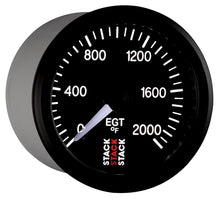 画像をギャラリービューアに読み込む, Autometer Stack 52mm 0-2000 Deg F Pro Stepper Motor Exhaust Gas Temp Gauge - Black