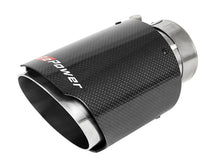 画像をギャラリービューアに読み込む, aFe MACH Force-Xp 409 SS Clamp-On Exhaust Tip 2.5in. Inlet / 4in. Outlet / 7in. L - Carbon