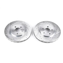 画像をギャラリービューアに読み込む, Power Stop 95-00 Chrysler Cirrus Front Evolution Drilled &amp; Slotted Rotors - Pair