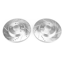 画像をギャラリービューアに読み込む, Power Stop 17-19 Hyundai Ioniq Front Evolution Drilled &amp; Slotted Rotors - Pair