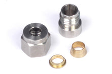画像をギャラリービューアに読み込む, Haltech 1/4in Stainless Steel Weld-On Kit w/Nut &amp; Ferrule