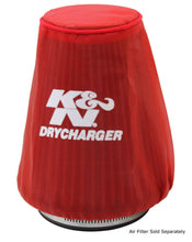 画像をギャラリービューアに読み込む, K&amp;N Red Drycharger 5.25in x 3in Round Tapered Air Filter Wrap