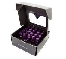 画像をギャラリービューアに読み込む, NRG 700 Series M12 X 1.5 Steel Lug Nut w/Dust Cap Cover Set 21 Pc w/Locks &amp; Lock Socket - Purple