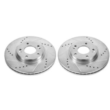 画像をギャラリービューアに読み込む, Power Stop 10-12 Hyundai Santa Fe Front Evolution Drilled &amp; Slotted Rotors - Pair