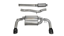 画像をギャラリービューアに読み込む, Corsa 2008-2015 Mitsubishi Lancer Evolution X Sedan 2.0L Black Sport Dual Rear Cat-Back Exhaust