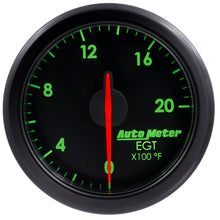 画像をギャラリービューアに読み込む, Autometer Airdrive 2-1/16in EGT Gauge 0-2000 Degrees F - Black
