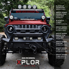画像をギャラリービューアに読み込む, Go Rhino Xplor Bright Series Cube LED Flood Light Kit (Surface/Threaded Stud Mount) 3x3 - Blk (Pair)