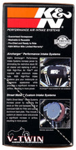 画像をギャラリービューアに読み込む, K&amp;N 99+ Harley-Davidson Street Metal Intake System - Hammer Black
