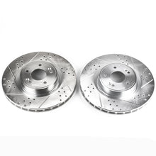 画像をギャラリービューアに読み込む, Power Stop 10-16 Hyundai Genesis Coupe Front Evolution Drilled &amp; Slotted Rotors - Pair