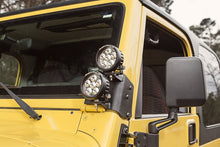 画像をギャラリービューアに読み込む, Rugged Ridge 97-06 Jeep Wrangler TJ/LJ 3.5in Round Dual A-Pillar LED Kit