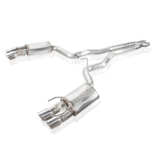 画像をギャラリービューアに読み込む, Stainless Works 2018+ Ford Mustang GT 3in Redline Series Catback X-Pipe w/Active Valves &amp; Quad Tips