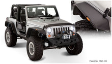 画像をギャラリービューアに読み込む, Bushwacker 07-18 Jeep Wrangler Flat Style Flares 4pc Fits 2-Door Sport Utility Only - Black