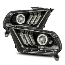 画像をギャラリービューアに読み込む, AlphaRex 10-12 Ford Mustang PRO-Series Projector Headlights Plank Style Black w/Top/Bottom DRL