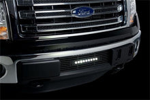 画像をギャラリービューアに読み込む, Putco 11-14 Ford F-150 - EcoBoost Bumper Grille Inserts - Black SS Bar and 10in Luminix Light Bar