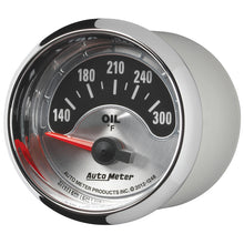 画像をギャラリービューアに読み込む, Autometer American Muscle 2-1/16in Short Sweep Electric 140-300 Deg F Oil Temp Gauge