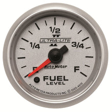 画像をギャラリービューアに読み込む, Autometer Ultra-Lite II 2-1/16in 0-280 Ohm Programmable Fuel Level Gauge