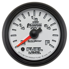 画像をギャラリービューアに読み込む, Autometer Phantom II 52mm Full Sweep Electronic 0-280 ohm Fuel Level Programmable E-F Range Gauge