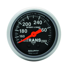画像をギャラリービューアに読み込む, Autometer Sport Comp 140-280F Trans Temp Gauge