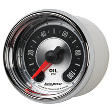 画像をギャラリービューアに読み込む, Autometer American Muscle 52mm Full Sweep Electric 0-100 PSI Oil Pressure Gauge
