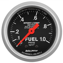 画像をギャラリービューアに読み込む, AutoMeter Gauge Fuel Pressure 2-1/16in. 1.0Kg/Cm2 Mechanical Sport-Comp