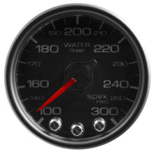 画像をギャラリービューアに読み込む, Autometer Spek-Pro Gauge Water Temp 2 1/16in 300f Stepper Motor W/Peak &amp; Warn Blk/Blk