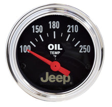 画像をギャラリービューアに読み込む, Autometer Jeep 52.4mm Short Sweep Electronic 100-250 Def F Oil Temperature Gauge