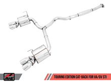 画像をギャラリービューアに読み込む, AWE Tuning Subaru STI VA / WRX GV / STI GV Sedan Touring Edition Exhaust - Diamond Black Tip (102mm)