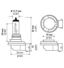 画像をギャラリービューアに読み込む, Hella Optilux H8 12V/35W XB Xenon White Bulb (pair)
