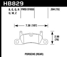 画像をギャラリービューアに読み込む, Hawk 12-17 Porsche 911 Performance Ceramic Street Rear Brake Pads