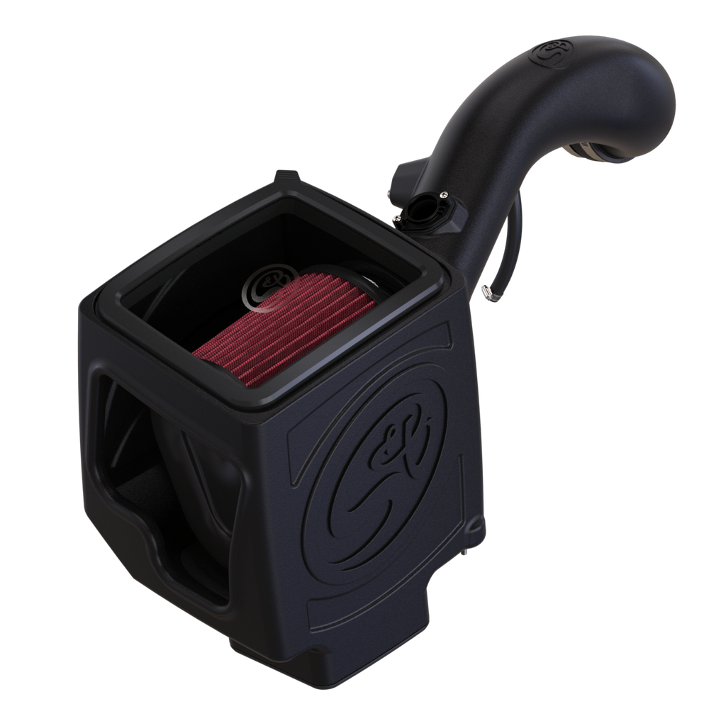Cold Air Intake For 09-13 Chevrolet Silverado/ Sierra 2500 / 3500 6.0L Cotton Cleanable Red S&B