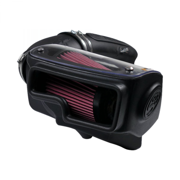 Cold Air Intake For 97-06 Jeep Wrangler TJ L6-4.0L Oiled Cotton Cleanable Red S&B