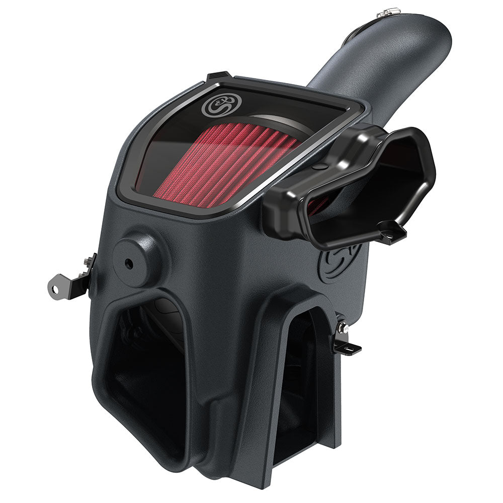 Cold Air Intake For 20-22 Ford F250 F350 V8-6.7L Powerstroke Cotton Cleanable Red S&B