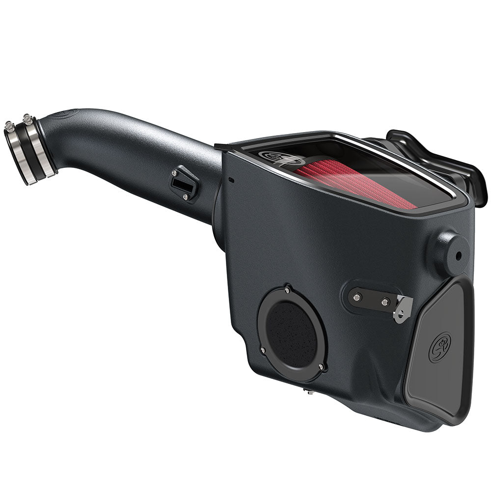 Cold Air Intake For 20-22 Ford F250 F350 V8-6.7L Powerstroke Cotton Cleanable Red S&B