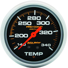 画像をギャラリービューアに読み込む, AutoMeter Gauge Temperature 2-5/8in. 140-280 Deg. F Liquid Filled Mech 8ft. Pro-Comp