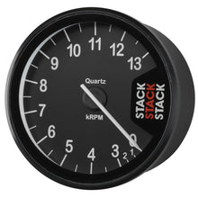 画像をギャラリービューアに読み込む, Autometer Stack Clubman Tachometer 80mm 0-3-13K RPM - Black