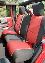 画像をギャラリービューアに読み込む, Rugged Ridge Seat Cover Kit Black/Red 07-10 Jeep Wrangler JK 2dr