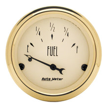 画像をギャラリービューアに読み込む, AutoMeter Gauge Fuel Level 2-1/16in. 0 Ohm(e) to 30 Ohm(f) Elec Golden Oldies