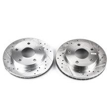 画像をギャラリービューアに読み込む, Power Stop 94-99 Dodge Ram 1500 Front Evolution Drilled &amp; Slotted Rotors - Pair