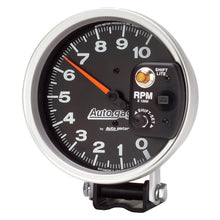 画像をギャラリービューアに読み込む, Autometer AutoGage 5in / 10k RPM / Pedestal Mount Black Tachometer w/ Shift Light