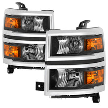 画像をギャラリービューアに読み込む, xTune 14-15 Chevy Silverado 1500 (New Body) OEM Style Headlights w/Trim - Blk (HD-JH-CS14-CC-BK)