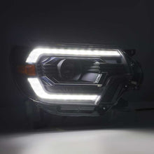 画像をギャラリービューアに読み込む, AlphaRex 12-15 Toyota Tacoma LUXX LED Projector Headlights Plank Style Black w/DRL