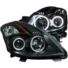 画像をギャラリービューアに読み込む, ANZO 2008-2009 Nissan Altima (2 Door ONLY) Projector Headlights w/ Halo Black (CCFL)