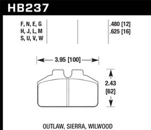 画像をギャラリービューアに読み込む, Hawk Wilwood BB / AP Racing / Outlaw Black Rear Brake Pads