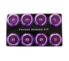 画像をギャラリービューアに読み込む, NRG Fender Washer Kit w/Color Matched M8 Bolt Rivets For Plastic (Purple) - Set of 8