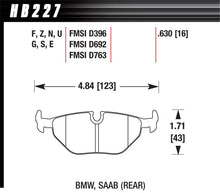 画像をギャラリービューアに読み込む, Hawk 95-99 BMW M3 E36 Performance Ceramic Street Rear Brake Pads