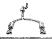 画像をギャラリービューアに読み込む, AWE Tuning Audi C7.5 A7 3.0T Touring Edition Exhaust - Quad Outlet Chrome Silver Tips