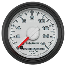 画像をギャラリービューアに読み込む, Autometer Factory Match 52.4mm Full Sweep Electronic 0-1600 Deg F EGT/Pyrometer Gauge